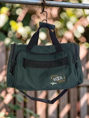 Team Kool Vintage 90’s Green Indy Racecar Green Duffle Bag EUC